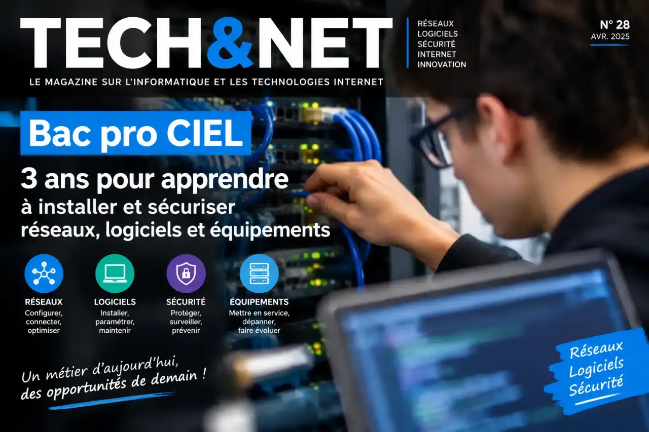 Bac pro CIEL : 3 ans pour apprendre à installer et sécuriser réseaux, logiciels et équipements