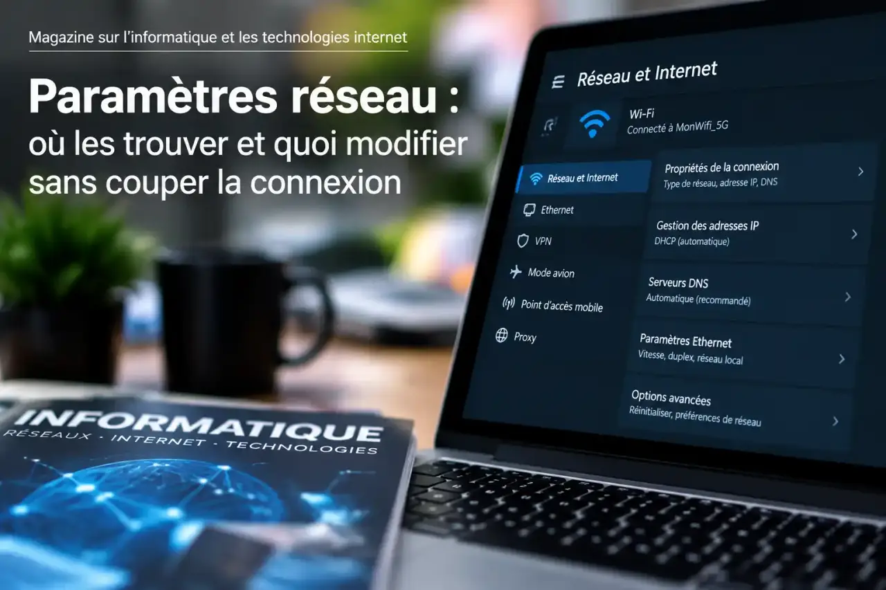 Paramètres réseau : où les trouver et quoi modifier sans couper la connexion
