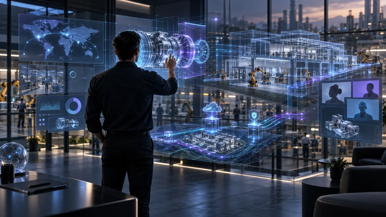 Flux de données lumineux reliant des environnements spatiaux et des interfaces 3D