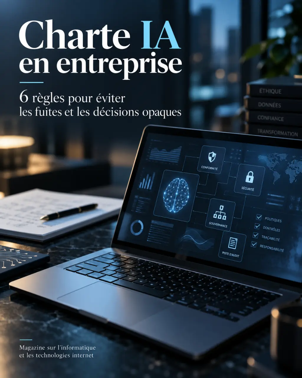 Charte IA en entreprise : 6 règles pour éviter les fuites et les décisions opaques